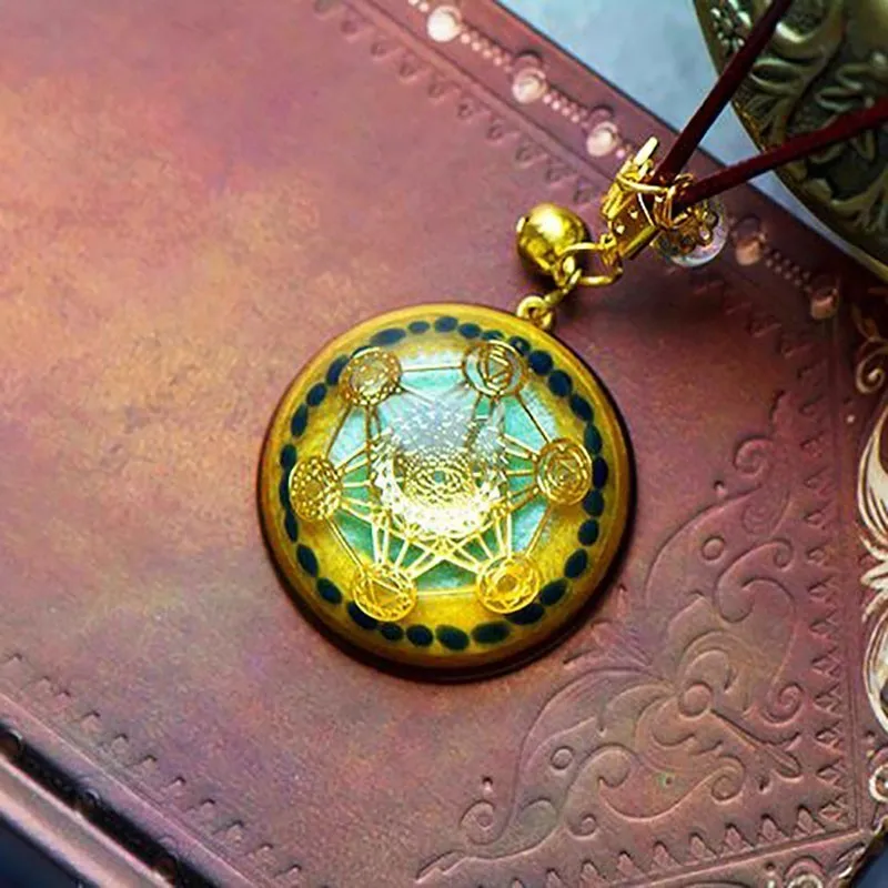 AURAREIKI Orgonite Reiki Натуральный Кристалл Ретро Кулон Камень который Изменяет Магнитное Поле Лучший!