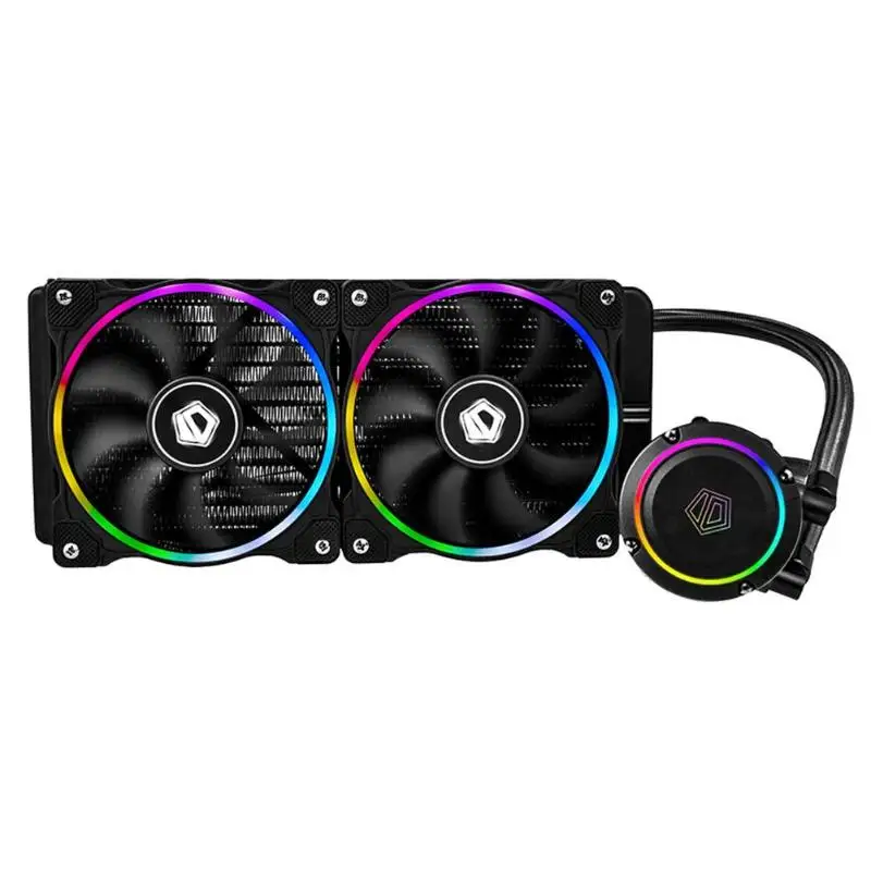 

ID-COOLING ChromaFlow 240 CPU Water Cooler 12V RGB Liquid Cooling Radiator 120x120x25mm 900-2000RPM DC 12V Cooling Fan