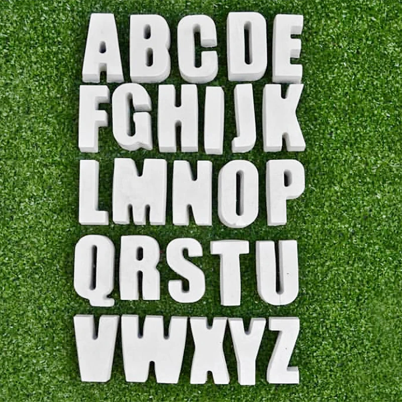 Бетонная силиконовая форма 26 Заглавные формы для букв английское слово форма утолщаются версия заказной цемент английское имя Декор буквы