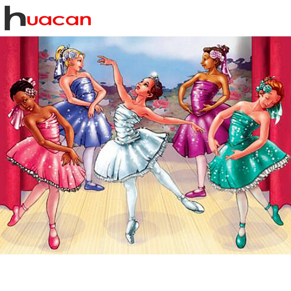 

Huacan Diamond Painting 5d Full Drill Square Girl Diamond Embroidery Portrait Home Decoration Diamond Mosaic Full Layout Hobby