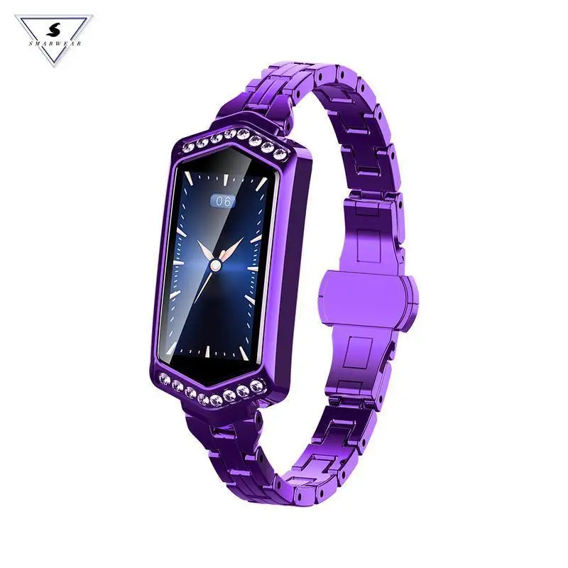 

B78 Smart Watch Female Fitness Bracelet Heart Rate Tracker Monitoring Blood Pressure Oxygen Smart Watch Bracelet For Ios Android