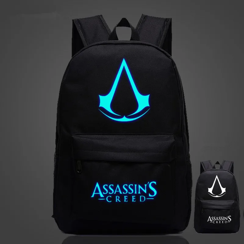 2019 Muth Бесплатный рюкзак высокого качества Lumious Assassins Creed игры теплые мальчики и