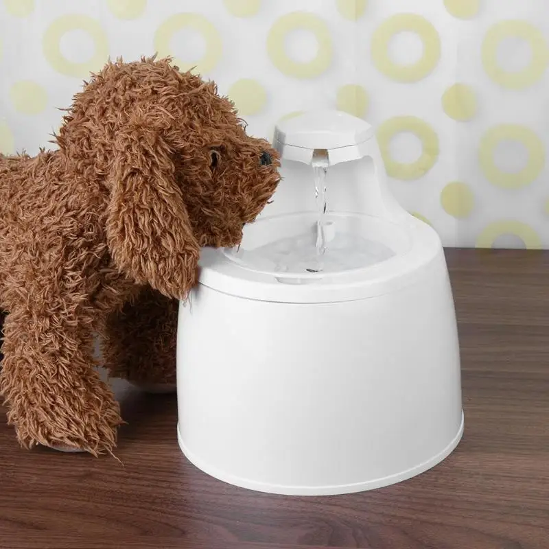 

220V 2.5L Automatic Pets Drinking Fountain Mute Pump Filter Water Dispenser Cat Dog Feeder Bottle Electric Water Fountain