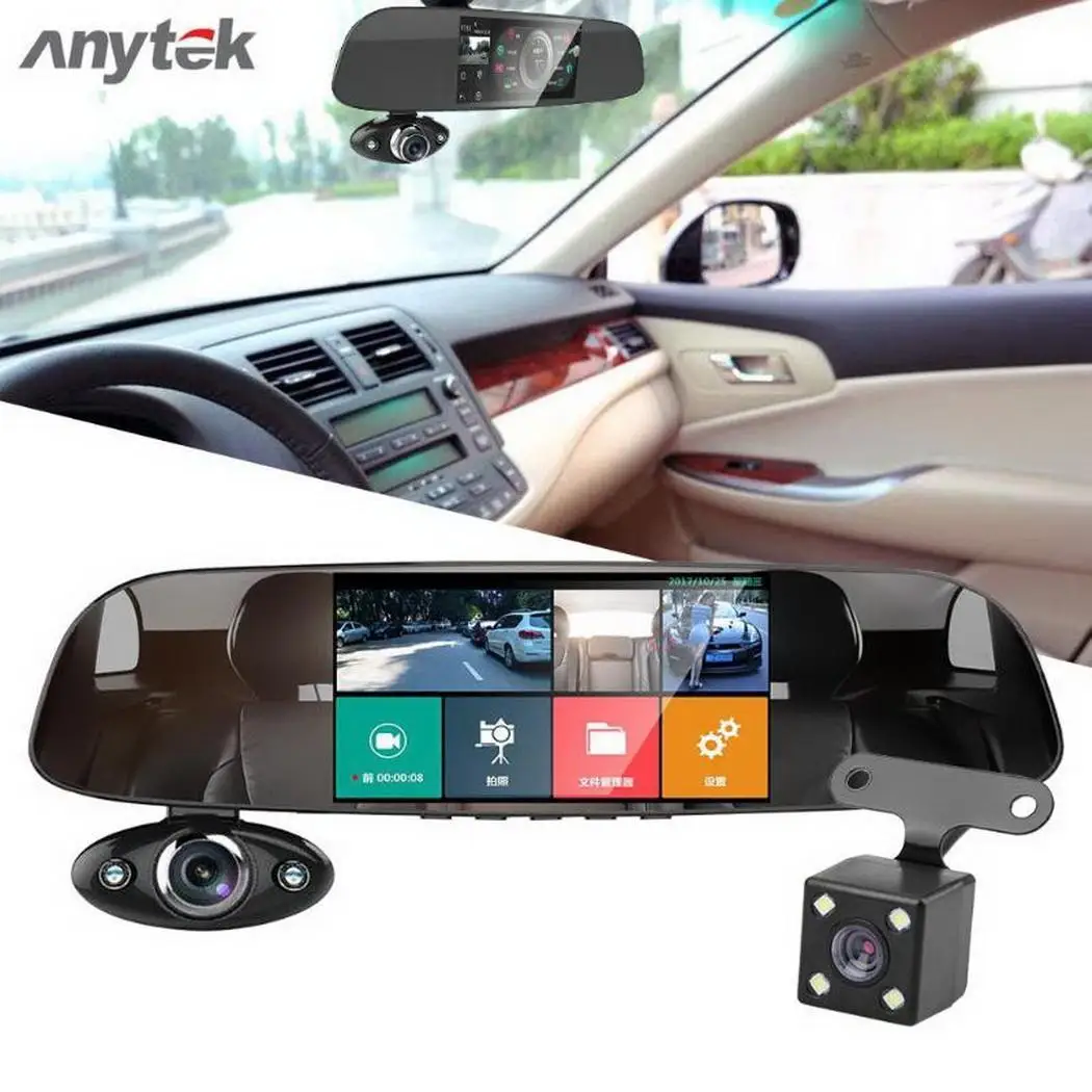 

Anytek B33 Car DVR Camera 5'' Full HD 1080P Touch Screen Dash Cam G-sensor Night Vision Video Recorder with Rear View Camera