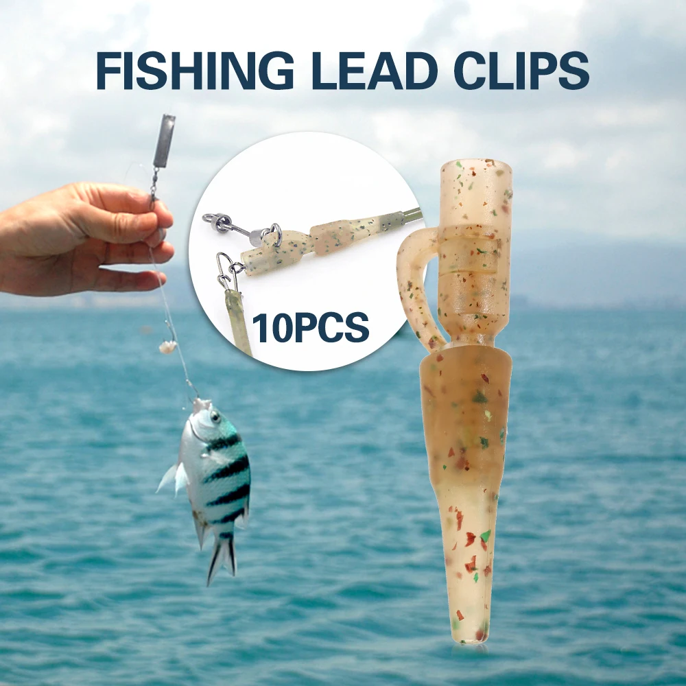 

20PCS/lot Safety Lead Clips Set Tail Rubber Tube Quick Change Clips Swivel Snap Connector Carp Fishing Equipment
