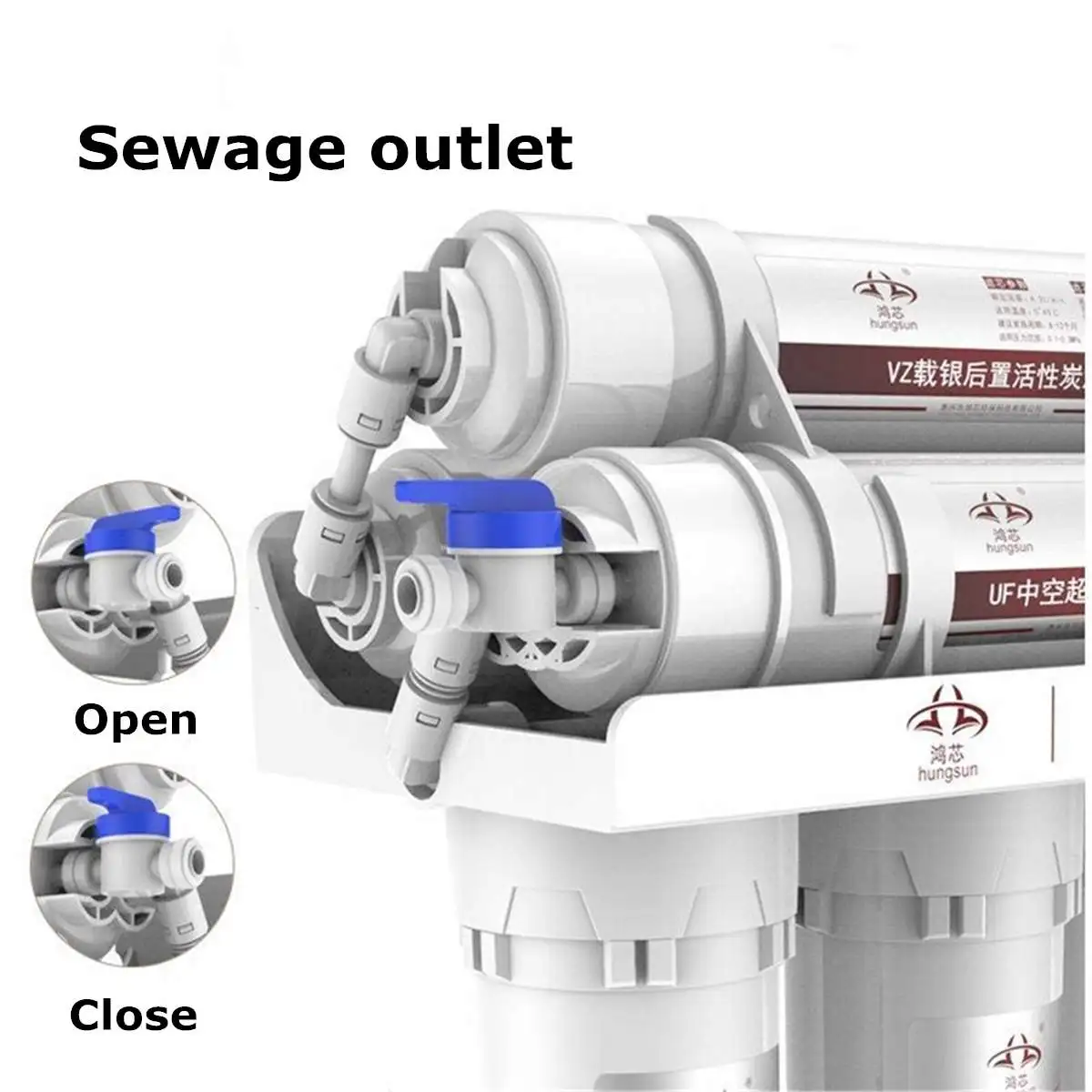  6- Water Filter System UF Home Purifier Faucet Household Ultras Filtration Water Filter Kitchen Hom - 33009622313