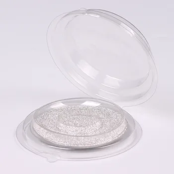 

50/100pcs DIY Disposable Empty Clear Round False Eyelashes Storage Case Fake Mink Eyelash Blister Packaging Boxes For Faux Cils