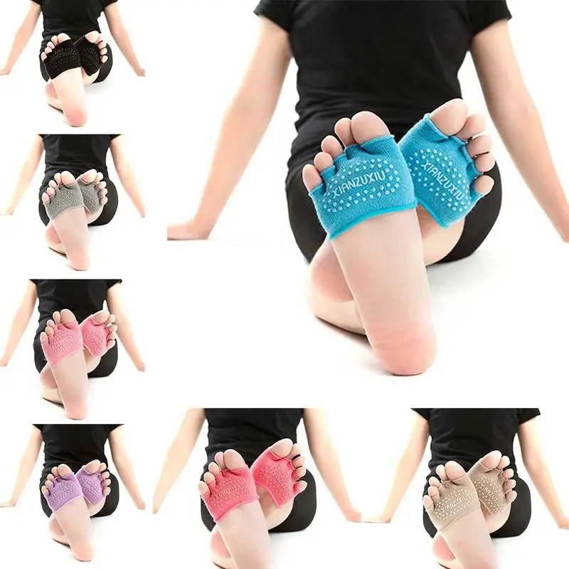 

Five-finger Socks Women Socks Invisible Female Summer Cotton High-heeled Short Half Palm Shallow Port On-slip Open Toe Socks