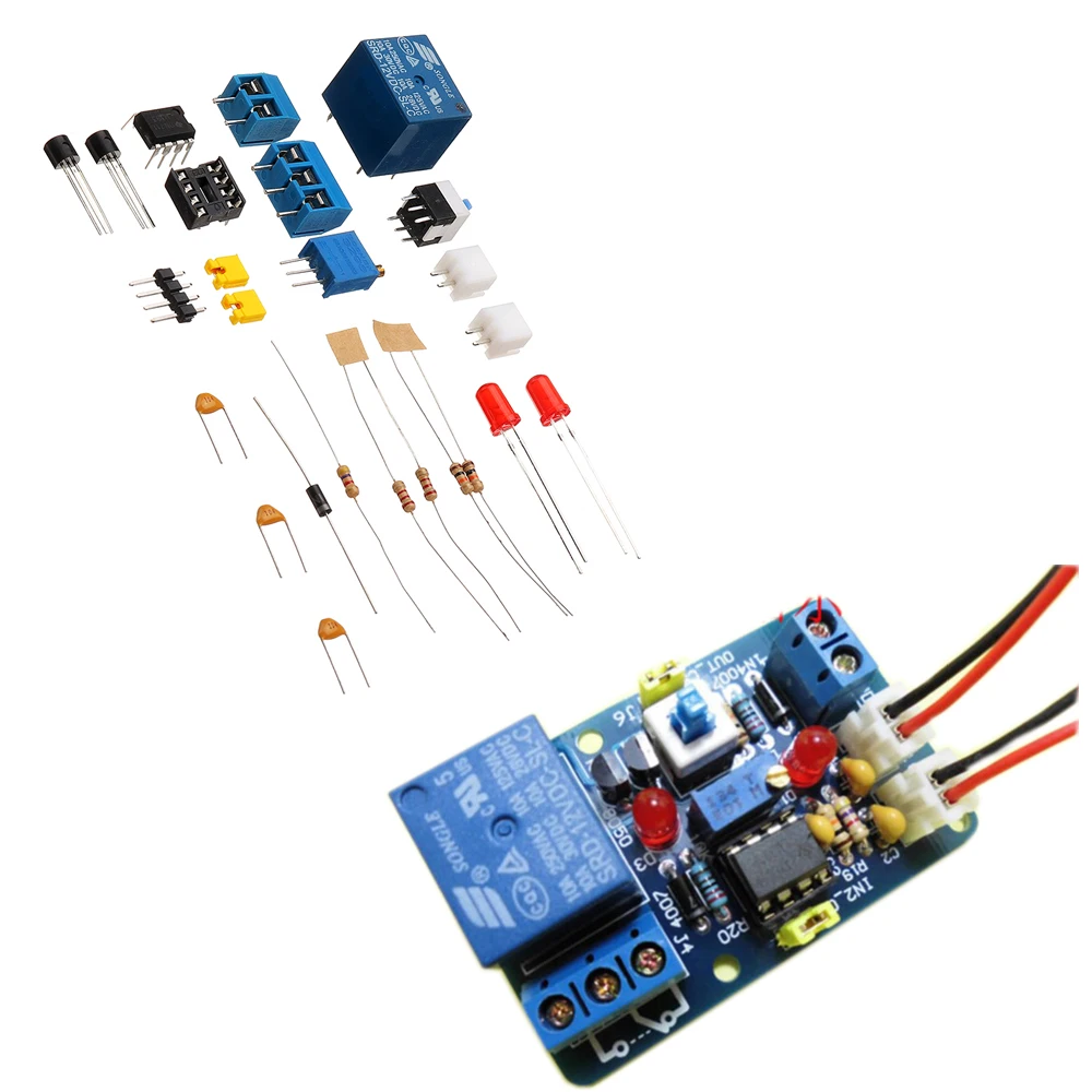 

1 Set DIY LM393 Voltage Comparator Module Kit with Reverse Protection Indicating Multifunctional 12V Voltage Comparator Circuit