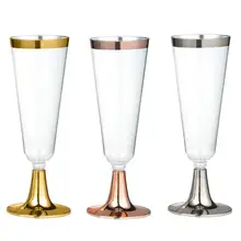 6 шт одноразовые пластиковые красные вина хрустальный бокал для шампанского коктейльное стекло для напитков на вечеринку чашка Западная кухня чашка