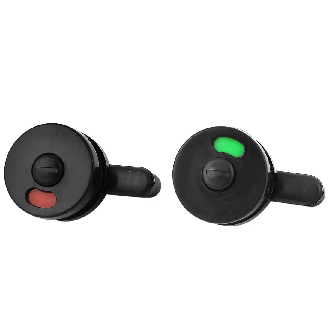 

EWS-2pcs Public Toilet Door Locking Rotating Red Green Indicator Knob Lock