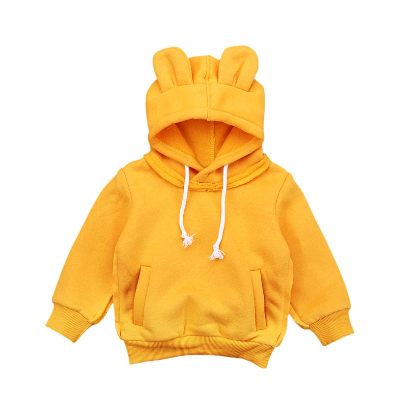 Kids Baby Infant Boy Clothes Hooded Hoodies Long Sleeve Warm Casual