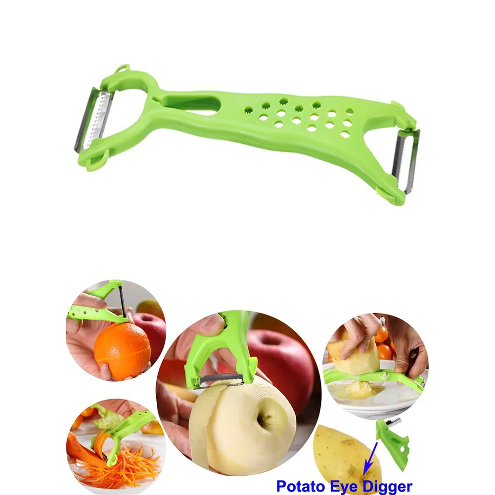 

Stainless Steel Vegetable Peeler Julienne Cutter Double Head Fruit Peeler Potato Carrot Grater Blade Kitchen Tools Gadget