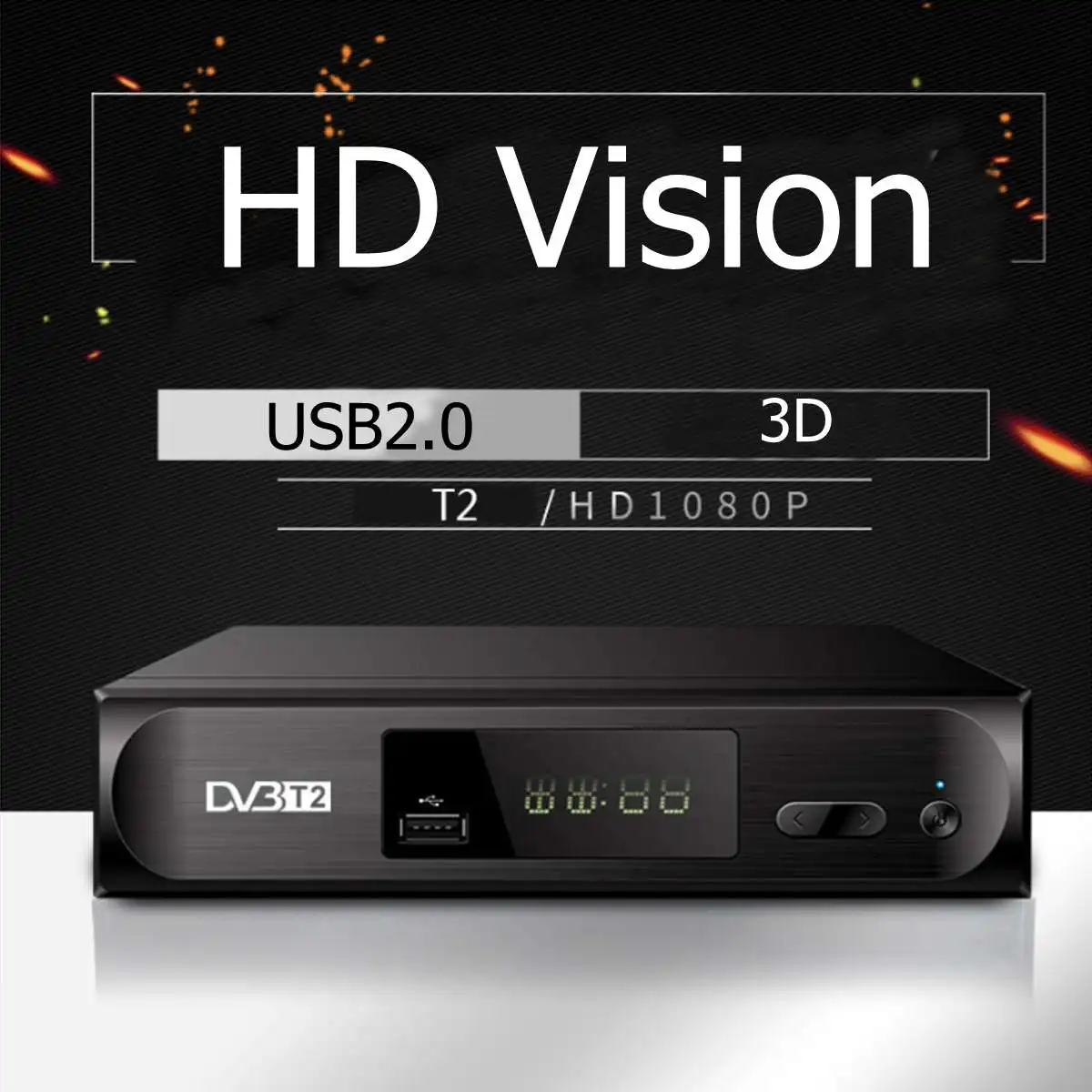 LEORY DVB T/DVB T2 цифровой наземный ТВ тюнер Конвертор приемник приставка HDMI CVBS 1080P HD