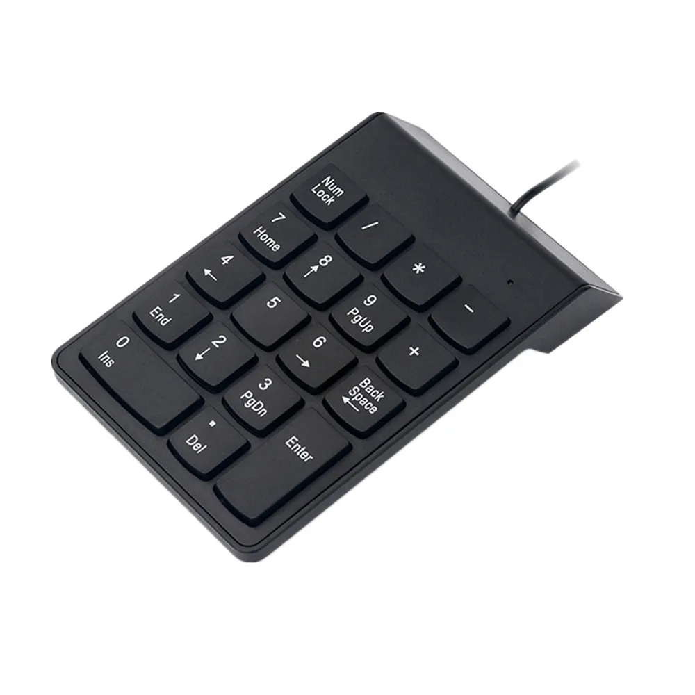 

Wired USB Keyboard Numeric Keypad Slim Mini Number Pad Digital Keyboard 18 Keys for pc