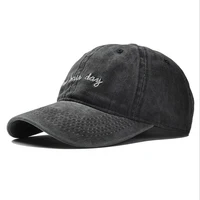 HighQuality Washed Cotton Bad Hair Day Adjustable Solid Color Baseball Cap Unisex Couple Cap Fashion Dad HAT Snapback Cap 1