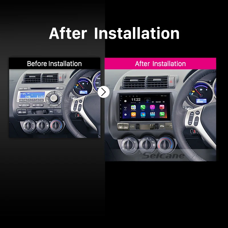 Discount Seicane 7" Touch Screen Car Multimedia Player Android 8.1 Car GPS Navi for 2002-2007 2008 HONDA Jazz(Manual AC,Right Hand Drive) 3 Discount Seicane 7" Touch Screen Car Multimedia Player Android 8.1 Car GPS Navi for 2002-2007 2008 HONDA Jazz(Manual AC,Right Hand Drive) 3