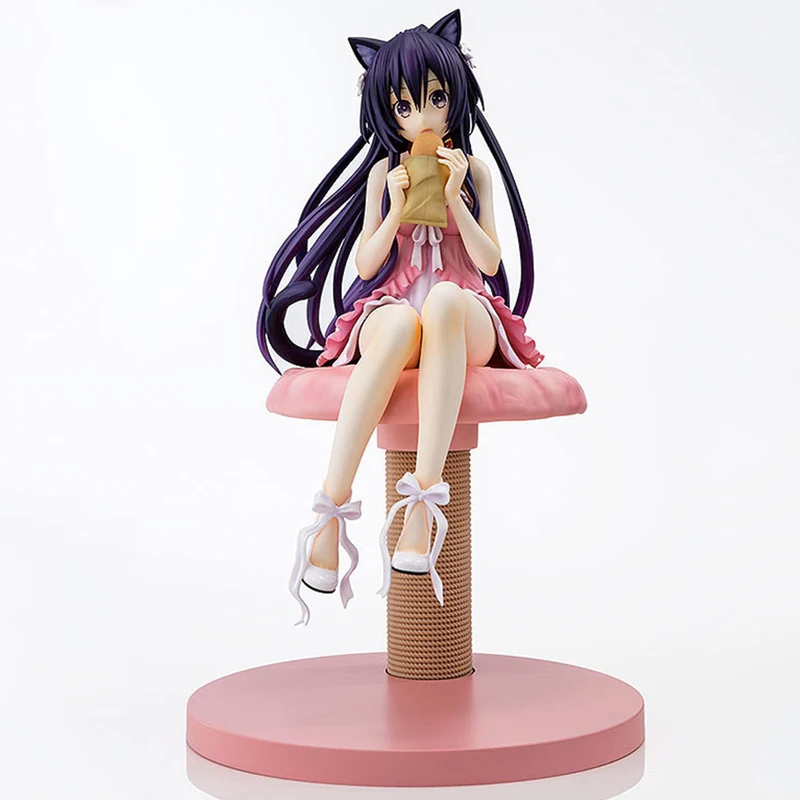 Date A Live Yatogami Tohka принцессы сандалфон кошачьими ушками на капюшоне красивая
