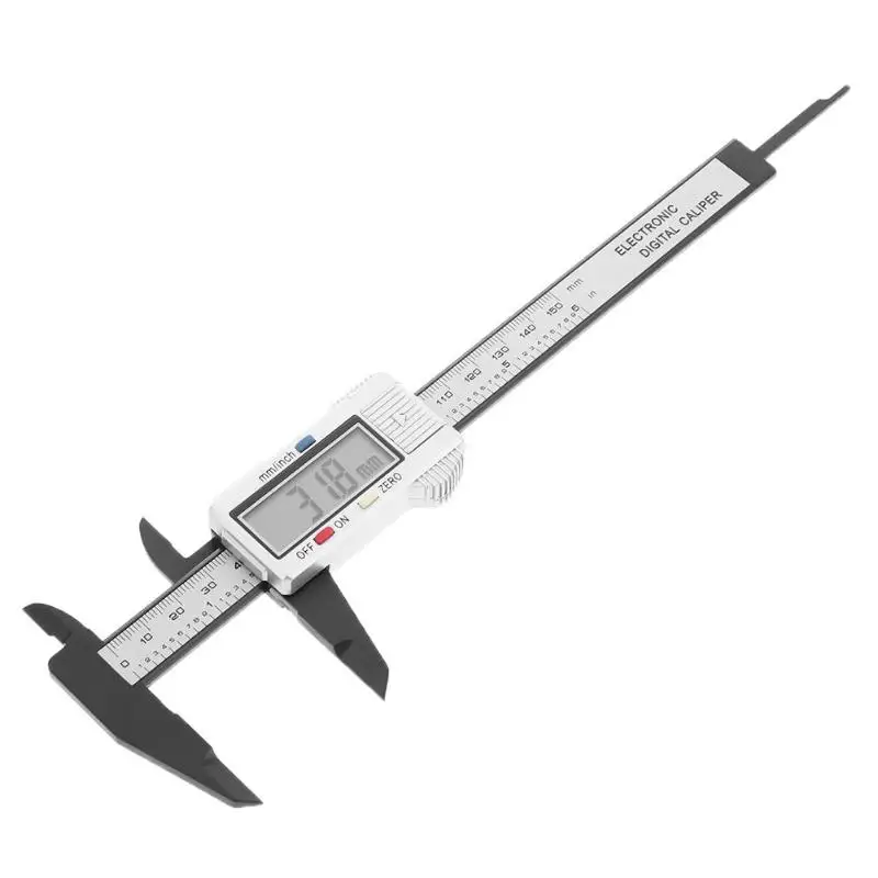Пластиковые электронный цифровой суппорт 0-150 мм Цифровой штангенциркуль