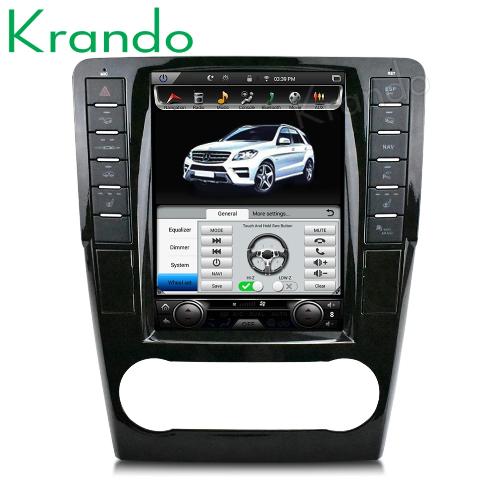 Discount Krando car radio for mercedes for benz ML 2005-2012 android 6.0 10.4" Tesla Vertical screen navigation multimedia system WIFI 3