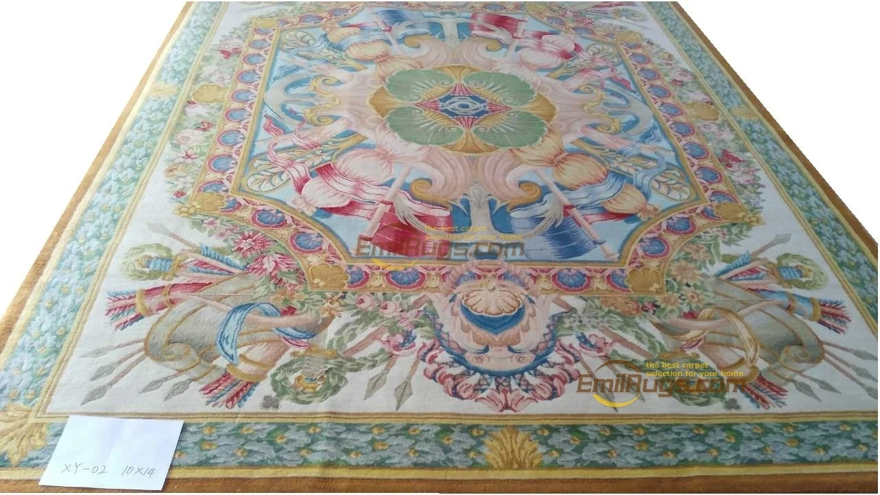 Топ Мода Tapete Подробная информация о 10' X 14' ручной вязки толстый плюшевый ковер savonnery Сделано на заказ XY-02gc33savyg28