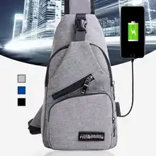 Мужская зарядка через usb сумки на плечо нагрудная Сумка водонепроницаемая сумка через плечо мужская повседневная дорожная сумка для отдыха на открытом воздухе