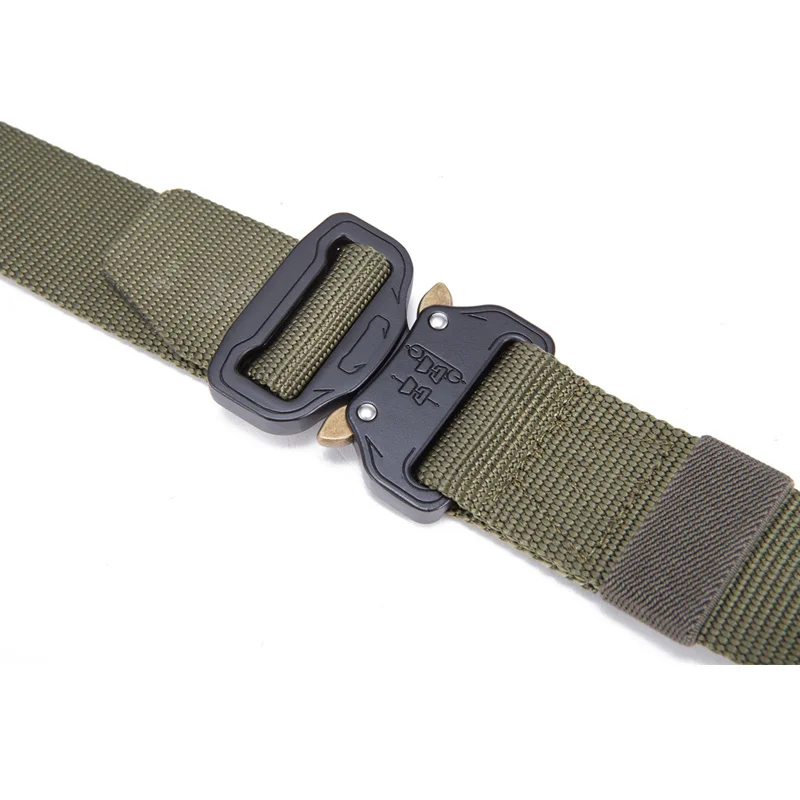 Preise Neue Nylon Gürtel Männer Armee Taktische Gürtel Molle Military SWAT Kampf Gürtel Knock Off Notfall Überleben Taille Taktische Getriebe Dropship