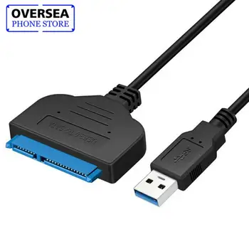 

USB 3.0 To SATA III Cable Adapter For 2.5" Hard Drive External SSD HDD Hard Drive 22 Pin Converter Up To 6Gbps