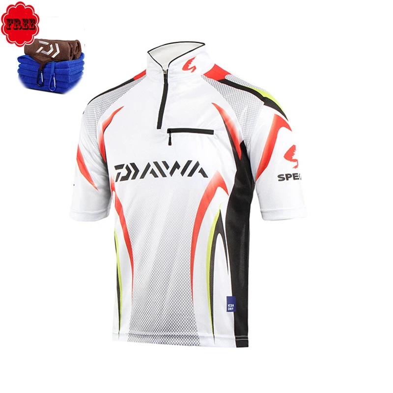 

Outdoor Fishing Shirt Men New Breathable Fishing Clothes Anti-Uv Short Sleeve Fishing Clothing Summer Fishing Top Wear