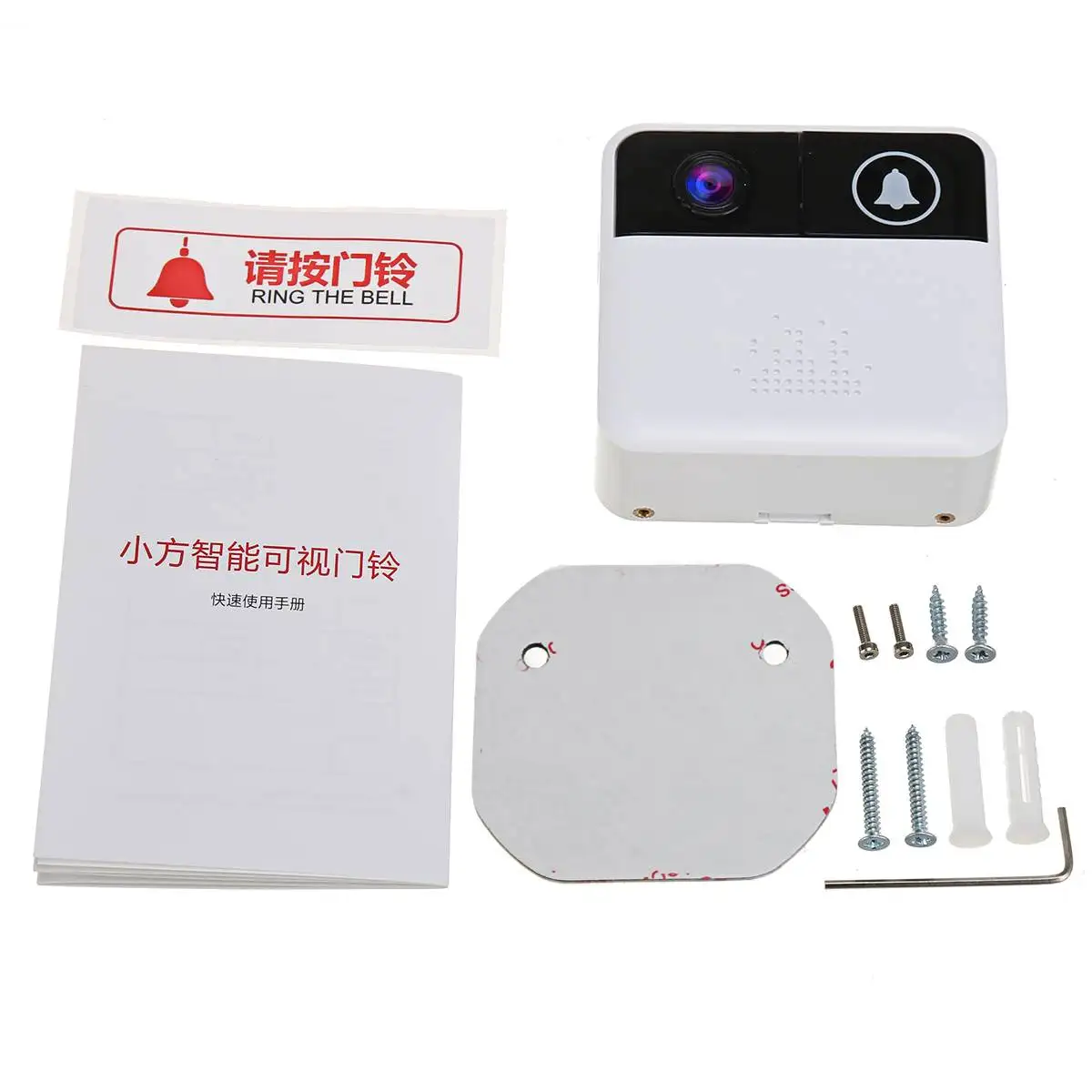 

2019 720P HD Smart Visual Doorbell Peephole Viewer Wifi Wireless PIR Motion Detection Night Vision Security