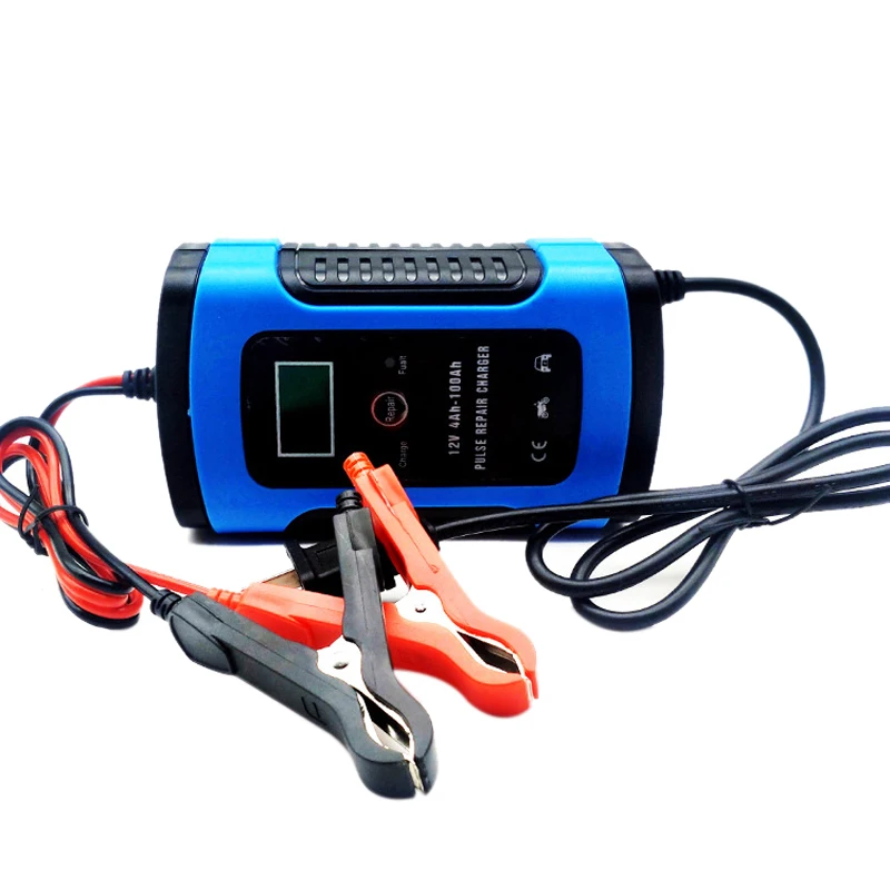 Car Battery Charger 6A Lcd Smart Fast Charge For Car And Motorcycle Lead-Acid Battery Charging