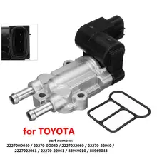 Клапан управления холостого воздуха IACV с прокладкой для Toyota для Matrix Corolla для Pontiac Vibe 1,8 222700D040 22270-0D040 2227022060