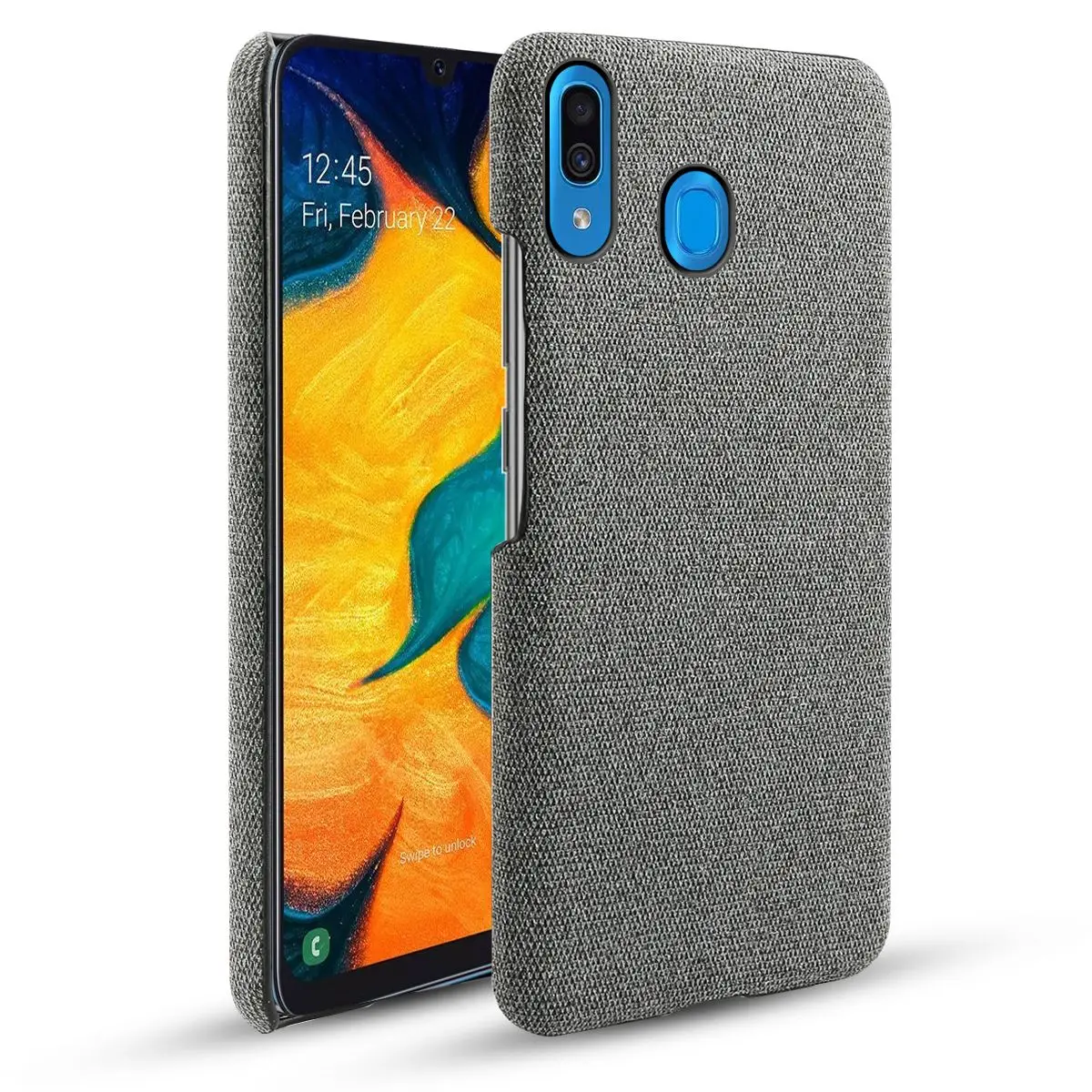 Чехол для Samsung Galaxy A30 A50 тонкий чехол из Ткани в стиле ретро Жесткий 2019