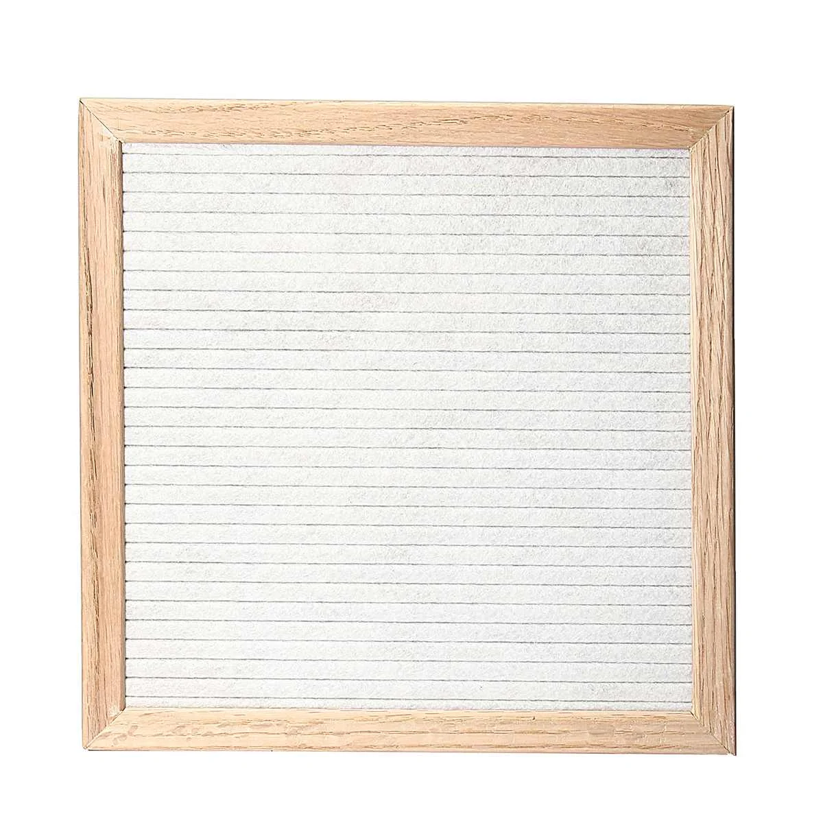 

Wooden Felt Letter Board Frame Changeable Symbol Numbers Characters Message Board for Kids Home Office School Decor 25.4x25.4cm