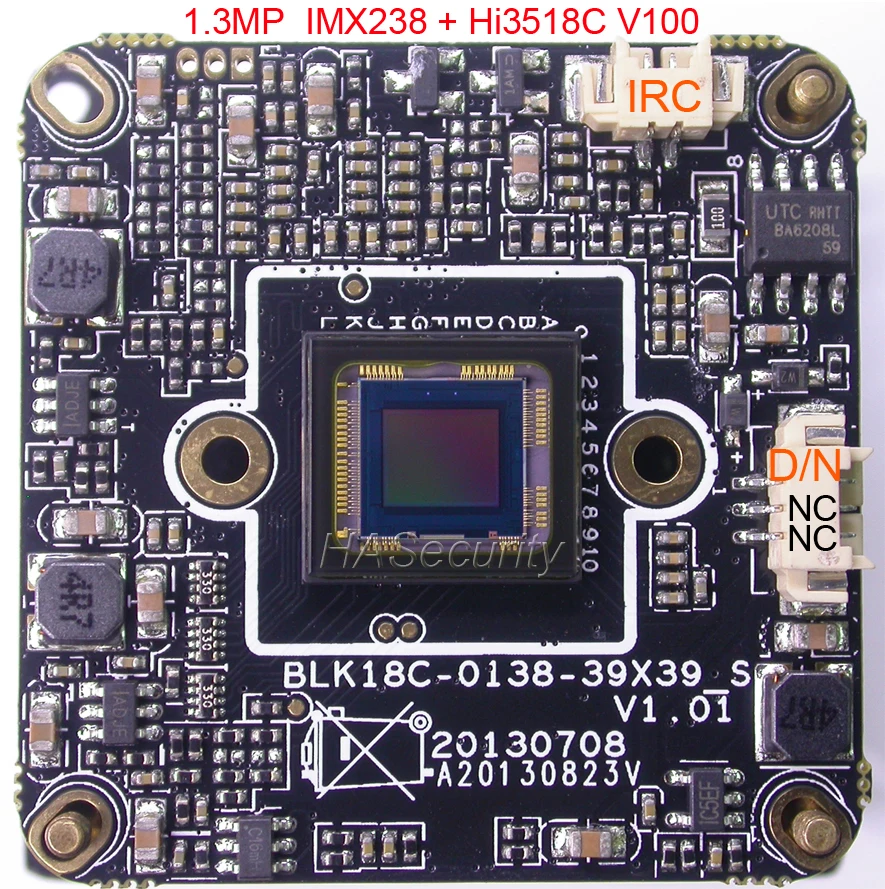 

H.264 960P 1/3" SONY Exmor IMX238 CMOS image sensor Hi3518C V100 IP camera CCTV PCB board module (optional parts)