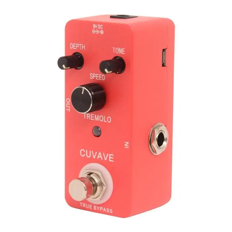 Micro Electric Guitar Effect Pedal Mini Optical Tremolo Guitar Pedal True Bypas Guitar Parts & Accessorie