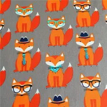 100x110 см/39x43 дюймов Фокс хлопчатобумажная простая ткань