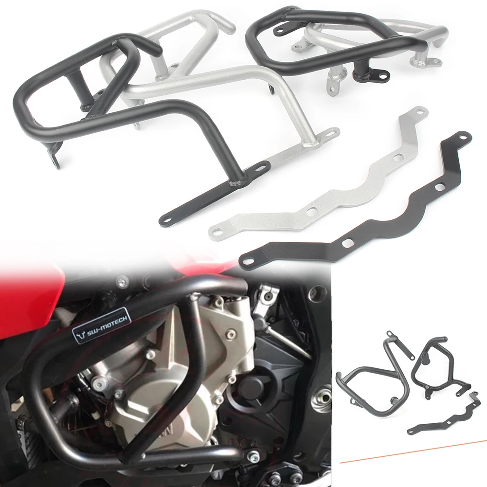 

Motorcycle Engine Guard Protector Crash Bars Protection For BMW S1000XR 2015 2016 2017 2018 Black/Silver