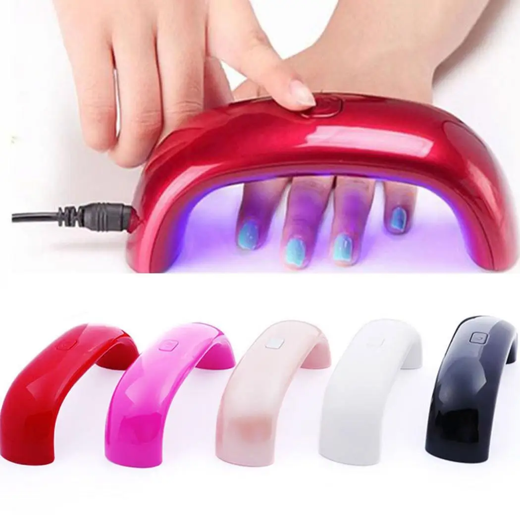 5 цветов Сушилка для ногтей Nail Art USB освещение светодиодное Mini леча светильник