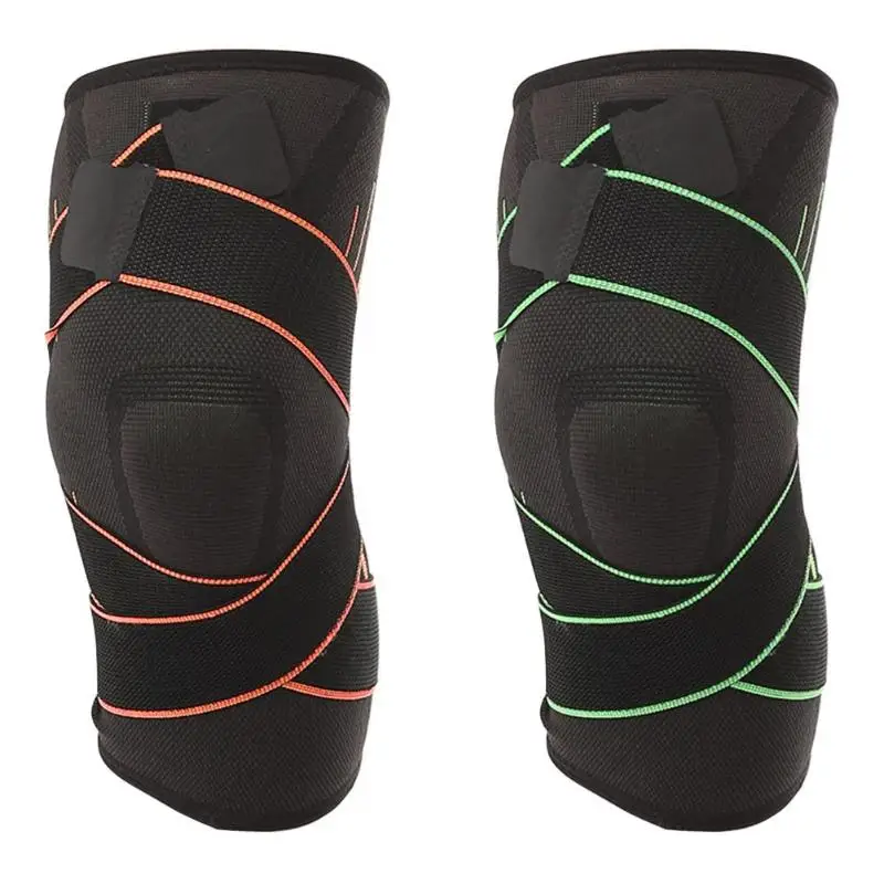 

1PCS 3D Weaving Pressurization Knee Brace Basketball Hiking Cycling Knee Support Professional Protective Sports Knee Pad