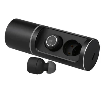 

M2+ Wireless Bluetooth Headphones BT 5.0 Music Earphones Deep Bass Stereo Invisible Sports Headsets with Dual Mic Charging Box