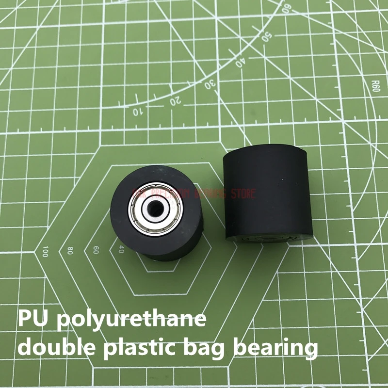 

2023 Sale 626 698 Pu Polyurethane Plastic Bag Double Bearing Guide Pulley Wheel Nylon Platen Roller Bk3030 5*6*7*8*10*30*30 Mm