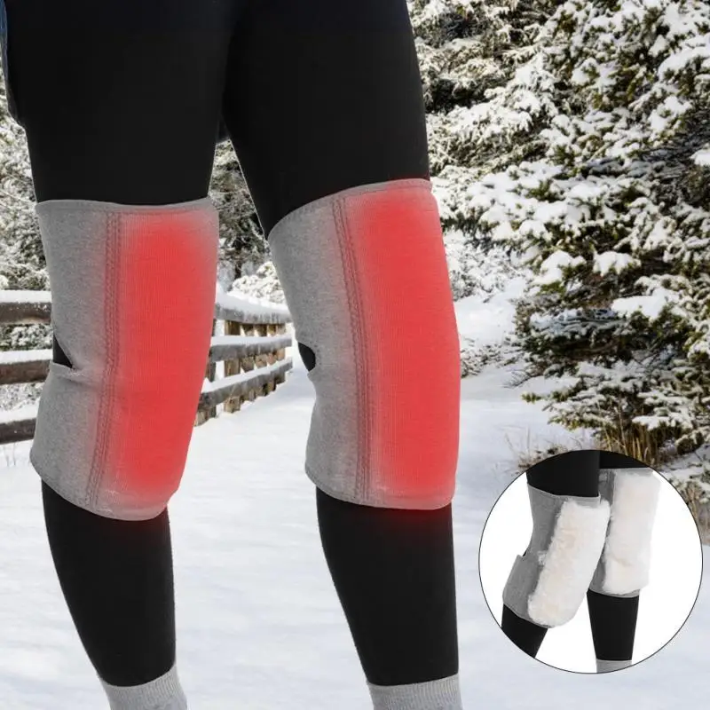 New 1 Pair Autumn Winter Wool Knee Pads Warm Knee Protector Wool Leg Warmers Thickened Knee