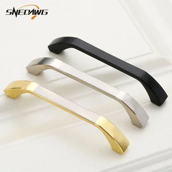 Furniture Handles 96mm128mm Hole Pitch Kitchen Cabinet Furniture Door Handles Zinc Alloy Furniture Handles Wardrobe Door Pulls