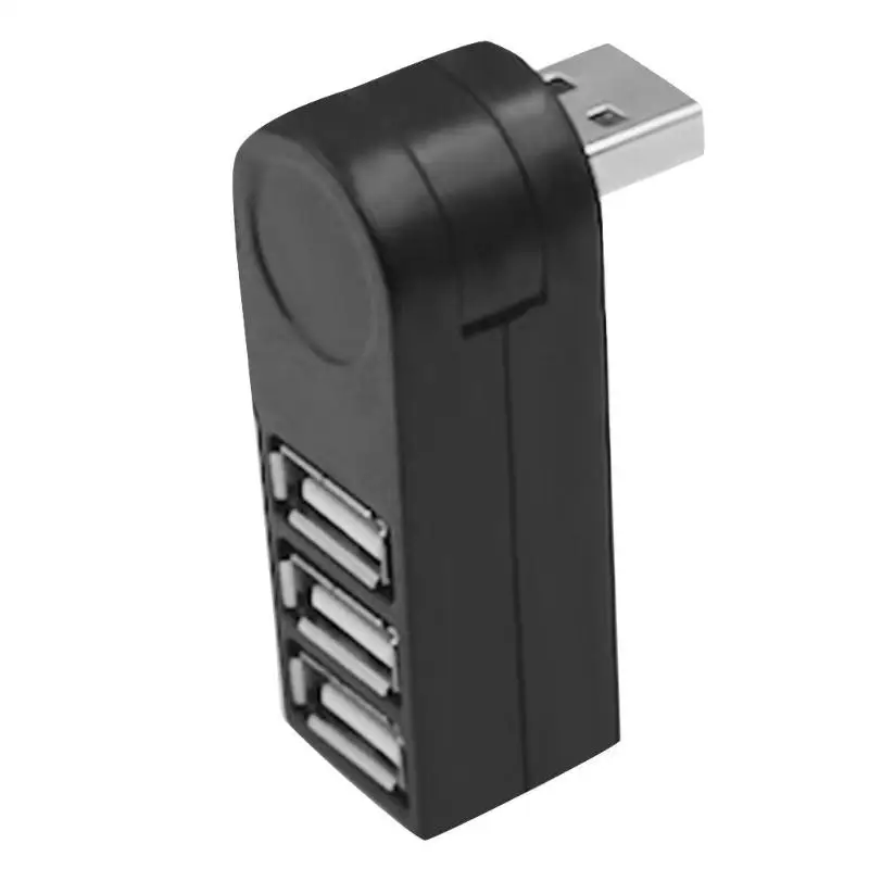 Rotatable High Speed 3 Ports USB HUB 2.0 USB Splitter Adapter for Notebook/Tablet Computer PC Peripherals with external power