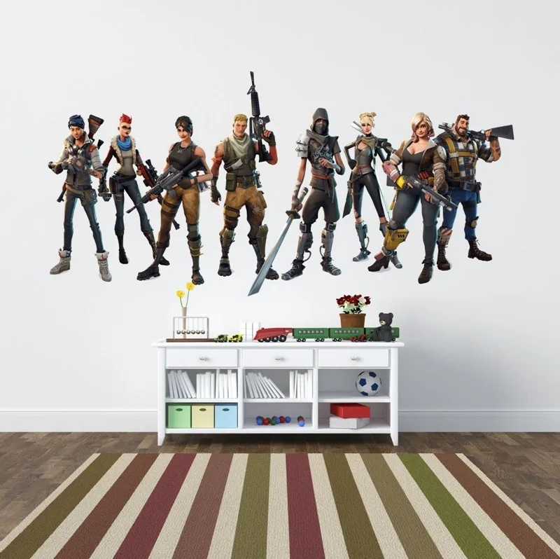 

Fortnited Wall Stickers Home Decor Living Room Video Game Sticker Play Decal Gaming Posters Gamer Muurstickers Home Decor Decals