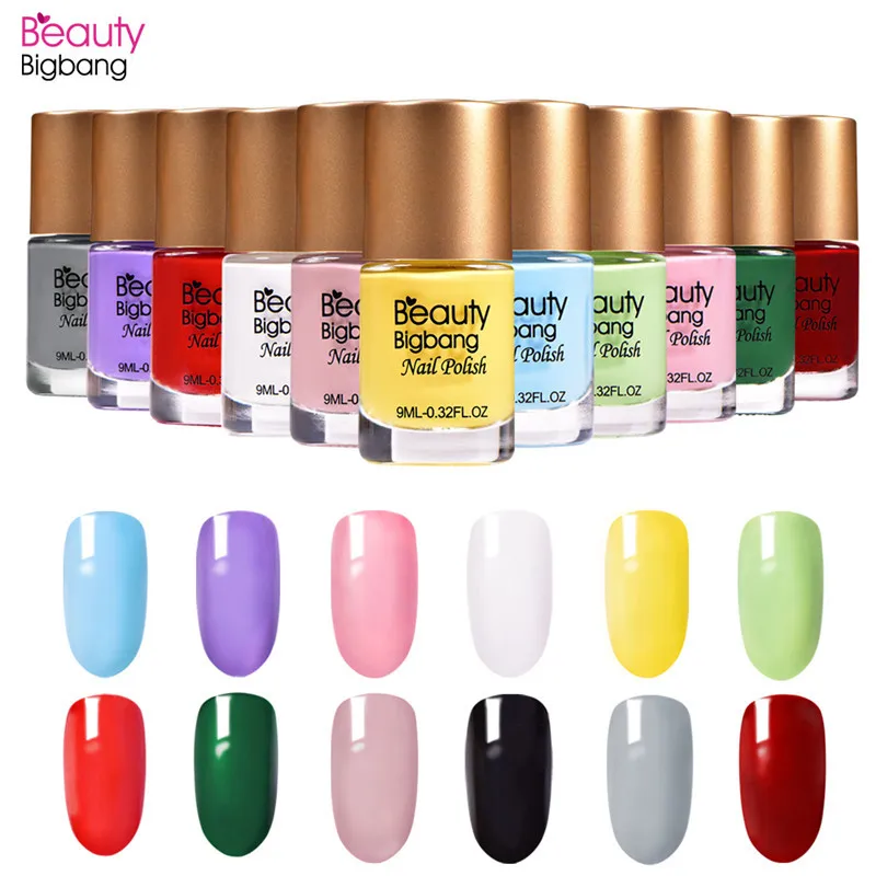 Красивый цветной лак для ногтей BeautyBigBang 1 бутылка голографический Быстросохнущий