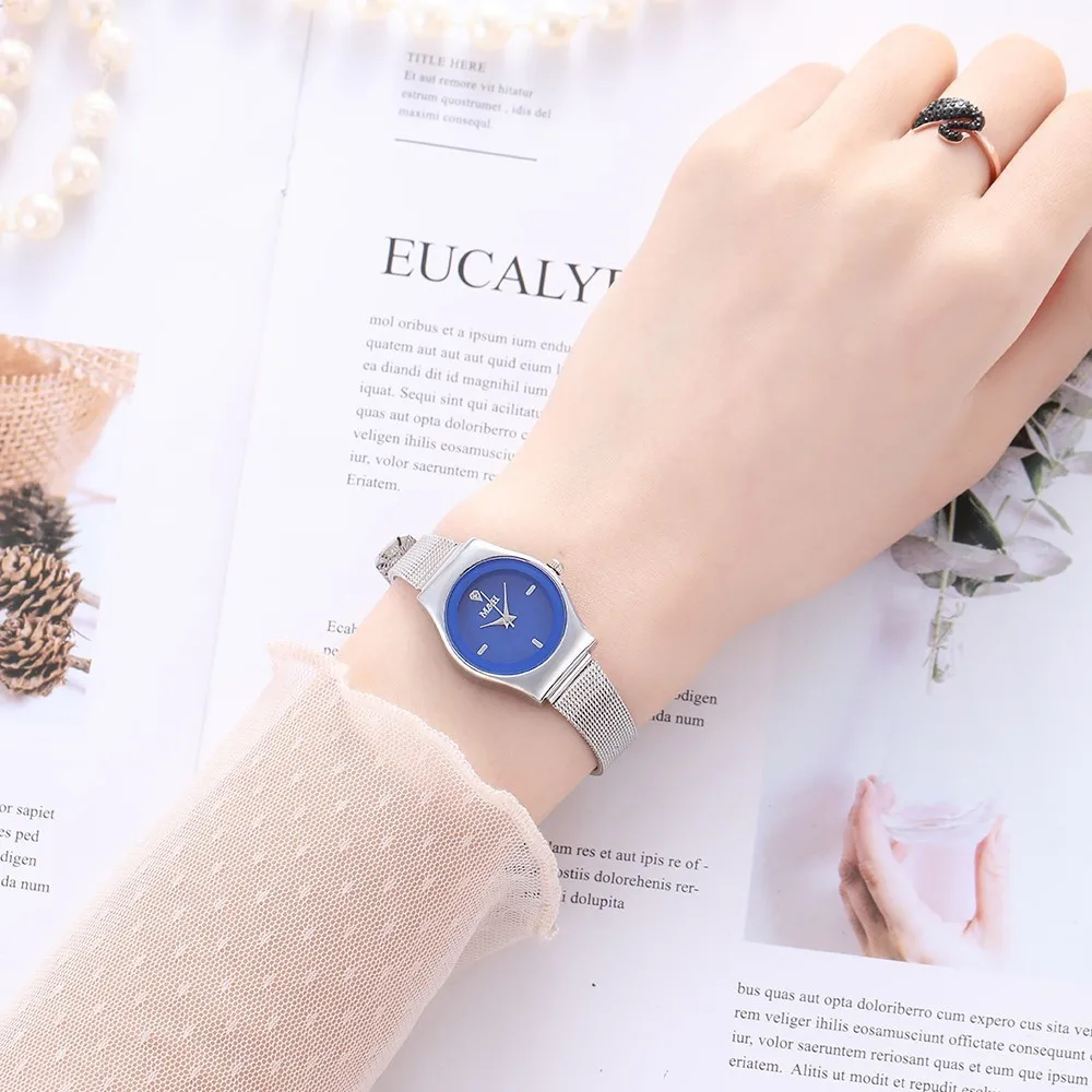 Часы-браслет женское платье из нержавеющей стали аналоговые кварцевые наручные часы модные роскошные золотые часы из розового золота Reloj Mujer