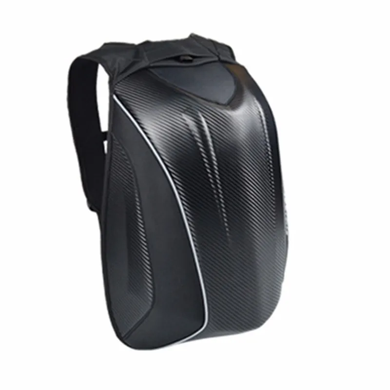 

Carbon Fiber Motorcycle Backpack Riding Bag Laptop Backpack Rider Motorcycle Waterproof Reflective Hard Shell Moto Turtle Bag