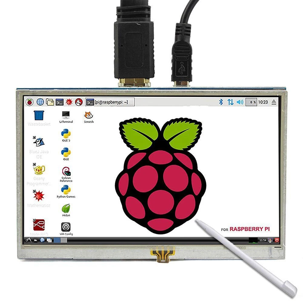 5 дюймов ЖК-дисплей HDMI Сенсорный экран Raspberry Pi 3 Дисплей монитор lcd HDMI 800x480 для Banana Pi Raspberry Pi 3/Pi 2 Модель B/B